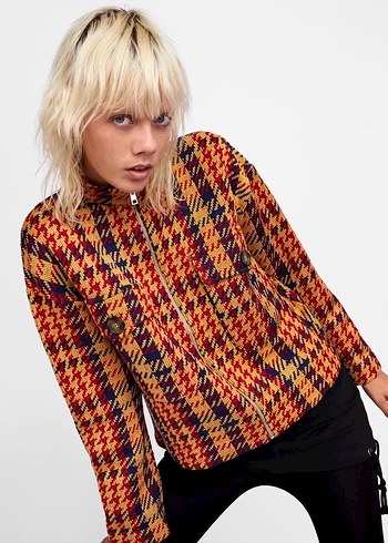 ZARA S BEDEN RENKLİ TRİKO HIRKA ORJ - Görsel 2