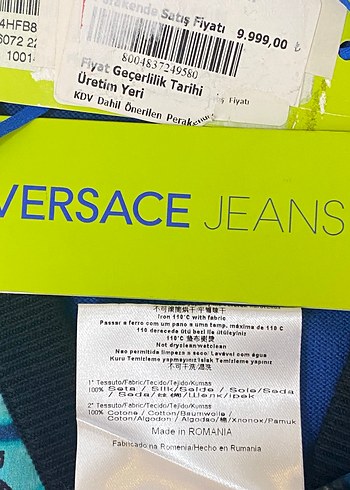 VERSACE JEANS COUTURE DIAMONDS PRINT HIRKA
YENİ ETİKETLİ ORJİNAL - Görsel 11