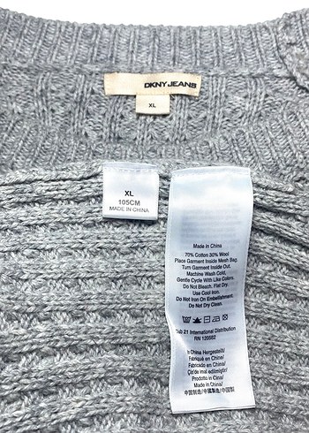 DKNY XL BEDEN CABLE KNIT OVERSIZE KAZAK
YENİ ORİJİNAL - Görsel 8