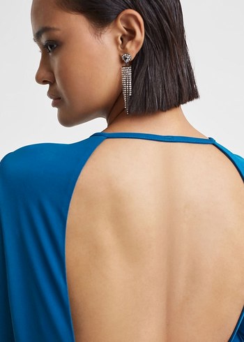 REISS 34 BEDEN SIRT DEKOLTELİ GECE ELBİSESİ YENİ ORJ - Görsel 3