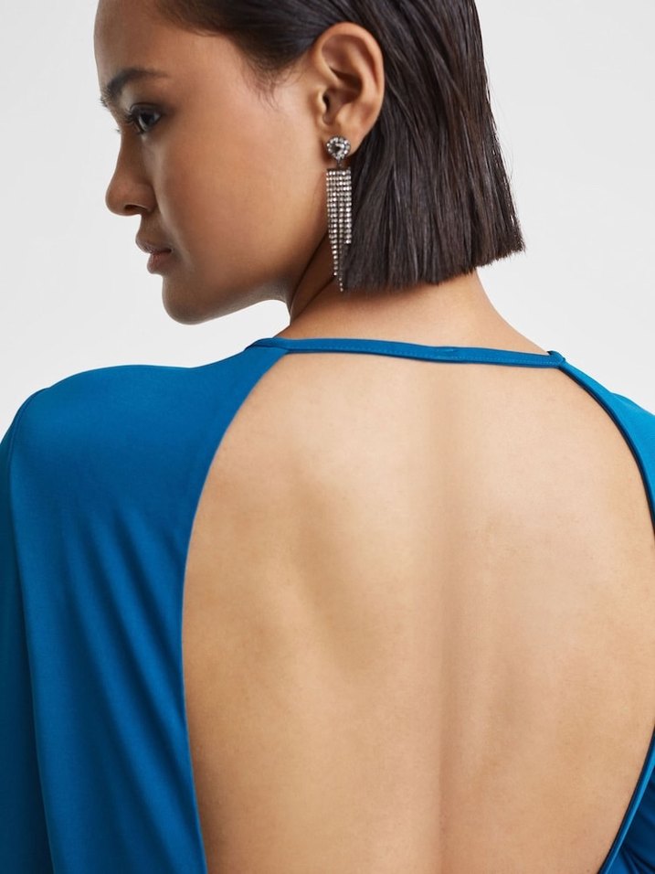 REISS 34 BEDEN SIRT DEKOLTELİ GECE ELBİSESİ YENİ ORJ - Görsel 3