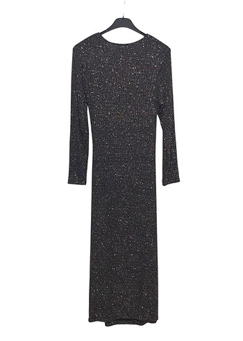 SANDRO 38 BEDEN SİMLİ GECE ELBİSESİ YENİ ETİKETLİ ORİJİNAL - Görsel 11