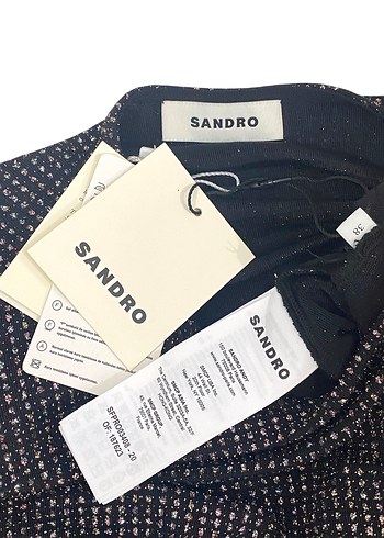 SANDRO 38 BEDEN SİMLİ GECE ELBİSESİ YENİ ETİKETLİ ORİJİNAL - Görsel 12