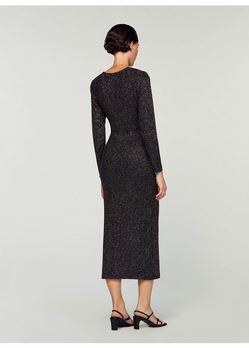 SANDRO 38 BEDEN SİMLİ GECE ELBİSESİ YENİ ETİKETLİ ORİJİNAL - Görsel 3