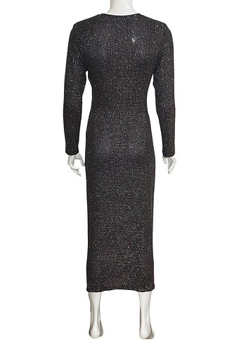 SANDRO 38 BEDEN SİMLİ GECE ELBİSESİ YENİ ETİKETLİ ORİJİNAL - Görsel 9