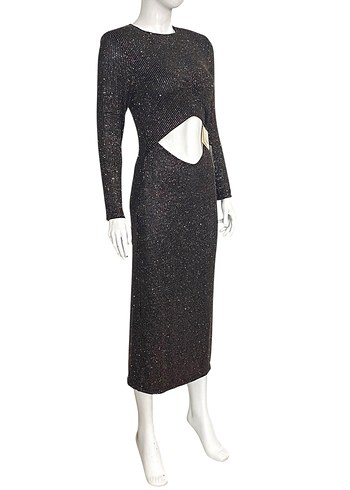 SANDRO 38 BEDEN SİMLİ GECE ELBİSESİ YENİ ETİKETLİ ORİJİNAL - Görsel 8