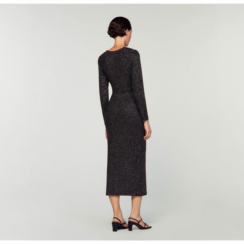 SANDRO 38 BEDEN SİMLİ GECE ELBİSESİ YENİ ETİKETLİ ORİJİNAL - Görsel 3