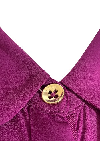 Ted Baker 36 Beden Mürdüm Gömlek Orijinal - Görsel 9