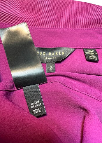 Ted Baker 36 Beden Mürdüm Gömlek Orijinal - Görsel 12