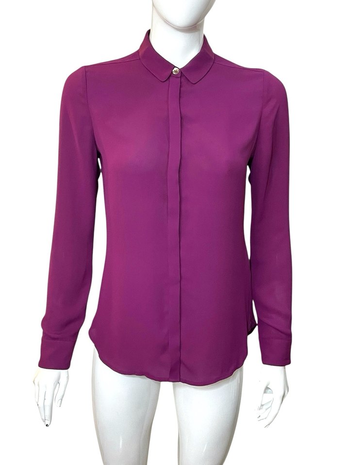 Ted Baker 36 Beden Mürdüm Gömlek  Orijinal - Görsel 2