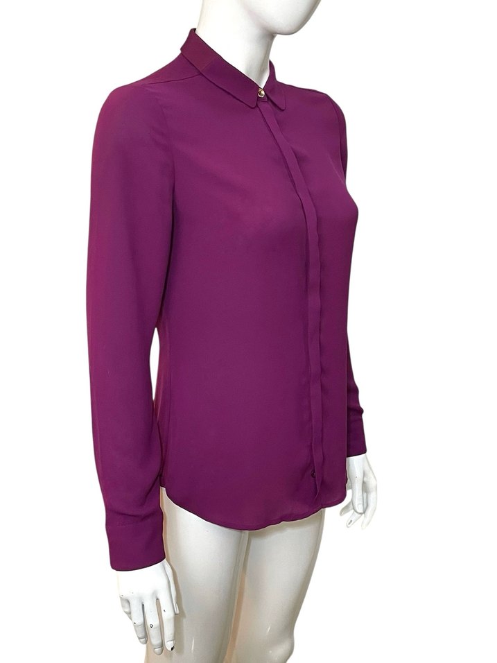 Ted Baker 36 Beden Mürdüm Gömlek  Orijinal - Görsel 3