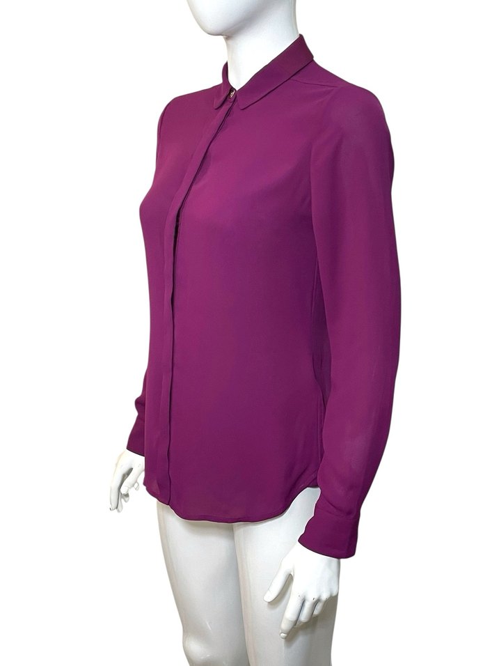 Ted Baker 36 Beden Mürdüm Gömlek  Orijinal - Görsel 4