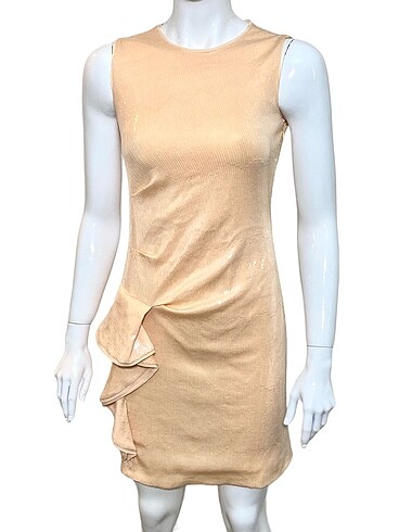 KAREN MİLLEN 34 BEDEN RUFFLE SIDE SEQUIN GECE ELBİSESİ YENİ ETİK