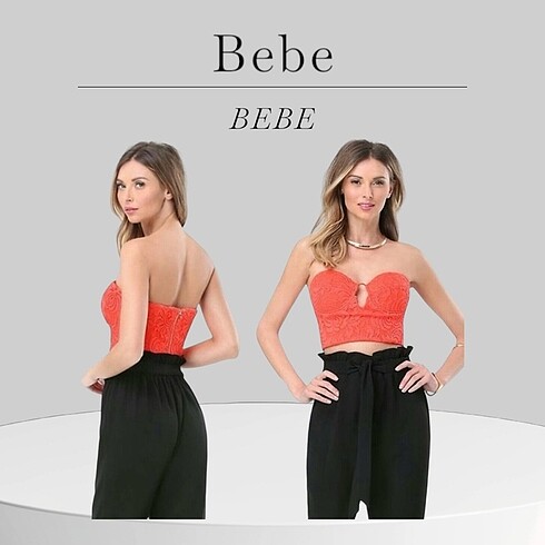 BEBE M BEDEN NARÇİÇEĞİ CROP BLUZ ORİJİNAL