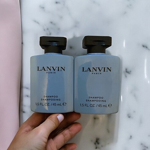 LANVIN 2x45 ML ŞAMPUAN YENİ ETİKETLİ ORİJİNAL