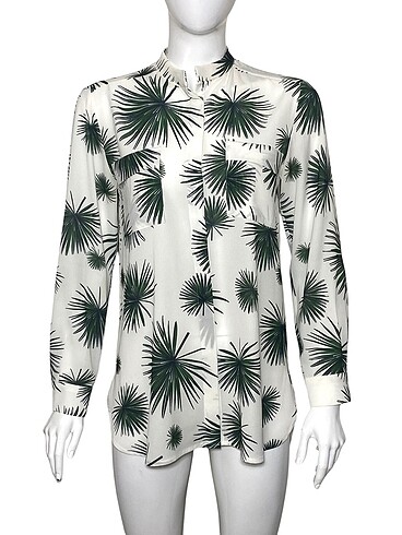 s Beden çeşitli Renk MY BEST FRİENDS S BEDEN PALM PRINT GÖMLEK ORİJİNAL