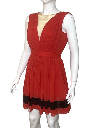 AJDA PEKKAN for TWIST  38 Beden Kırmızı Elbise - Görsel 3