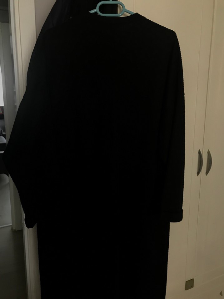 Diger Siyah Uzun Kollu Uzun Elbise - Görsel 3