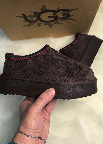 Kahverengi Kürklü Dolgu Topuk Kadın Terlik - Görsel 3