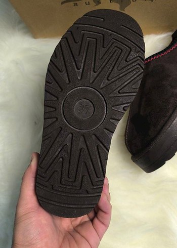 Kahverengi Kürklü Dolgu Topuk Kadın Terlik - Görsel 8