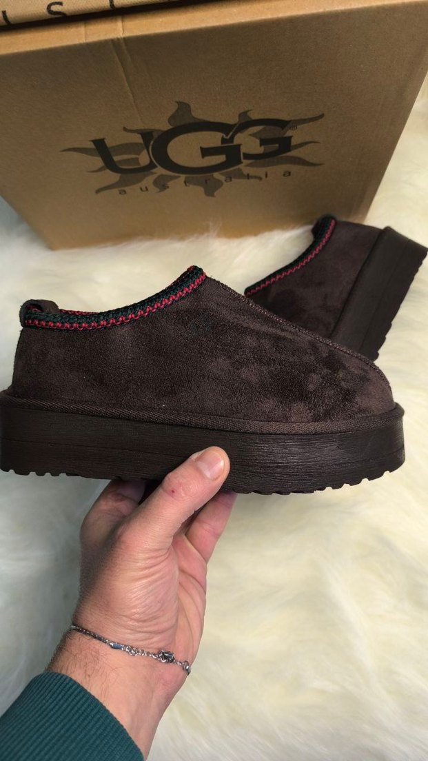 Kahverengi Kürklü Dolgu Topuk Kadın Terlik - Görsel 3