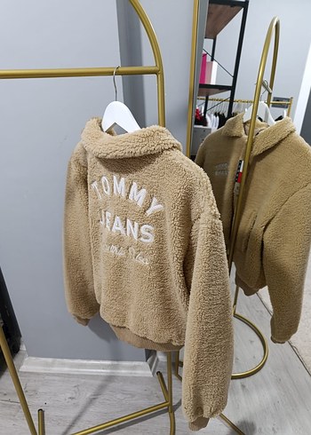 Bej Kadın Mini Peluş Ceket - Görsel 3