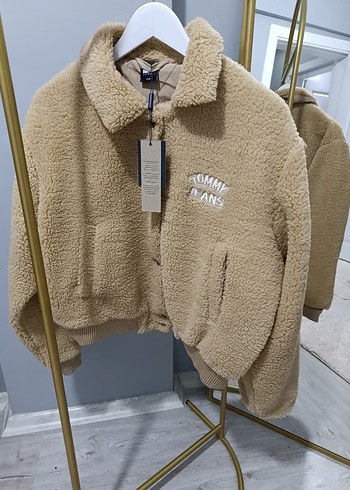 Bej Kadın Mini Peluş Ceket - Görsel 20