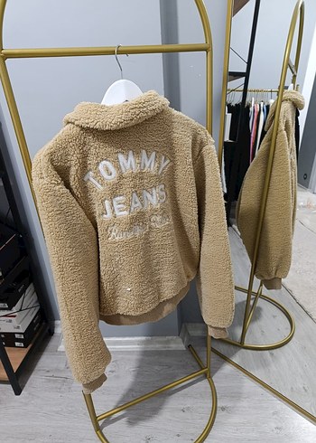 Bej Kadın Mini Peluş Ceket - Görsel 17