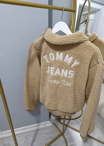 Bej Kadın Mini Peluş Ceket - Görsel 6