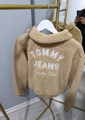 Bej Kadın Mini Peluş Ceket - Görsel 4