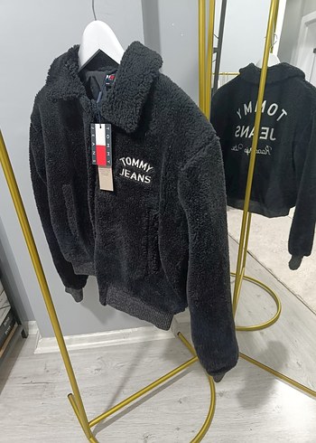 Kadın Altın Renkli Peluş Ceket - Görsel 8