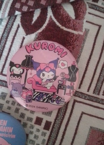 Punk Tarzı Üçlü Kuromi Rozet Seti - Görsel 2