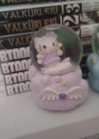 Pastel Renkli Kar Küresi Figürleri Hello Kitty - Görsel 2