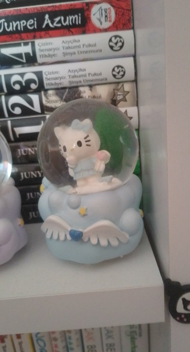 Pastel Renkli Kar Küresi Figürleri Hello Kitty - Görsel 3