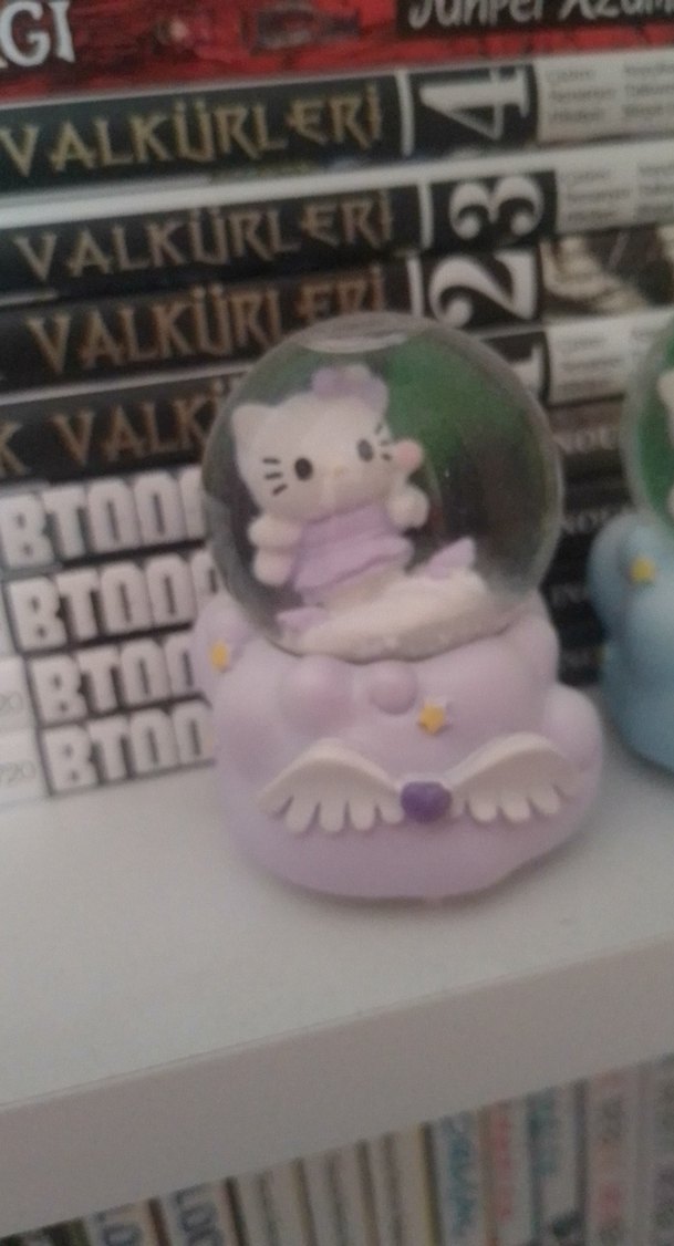 Pastel Renkli Kar Küresi Figürleri Hello Kitty - Görsel 2