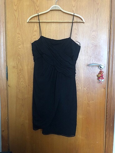 #zara şifon siyah elbise