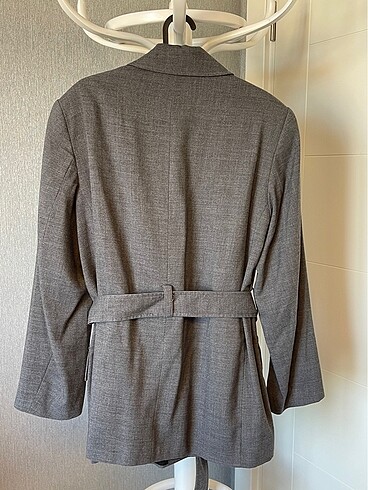 l Beden gri Renk Zara kuşaklı blazer