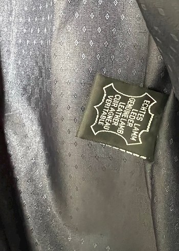 Siyah Deri Biker Ceket - Görsel 5