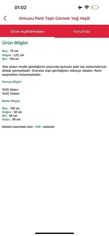 s Beden yeşil Renk Keten gömlek