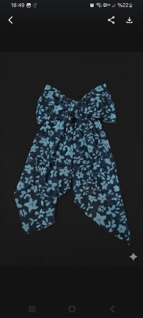 siyah beyaz fiyonk toka - Görsel 2