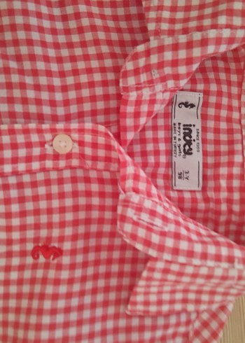 Kırmızı Ekose Uzun Kollu Erkek Gömlek - Görsel 3