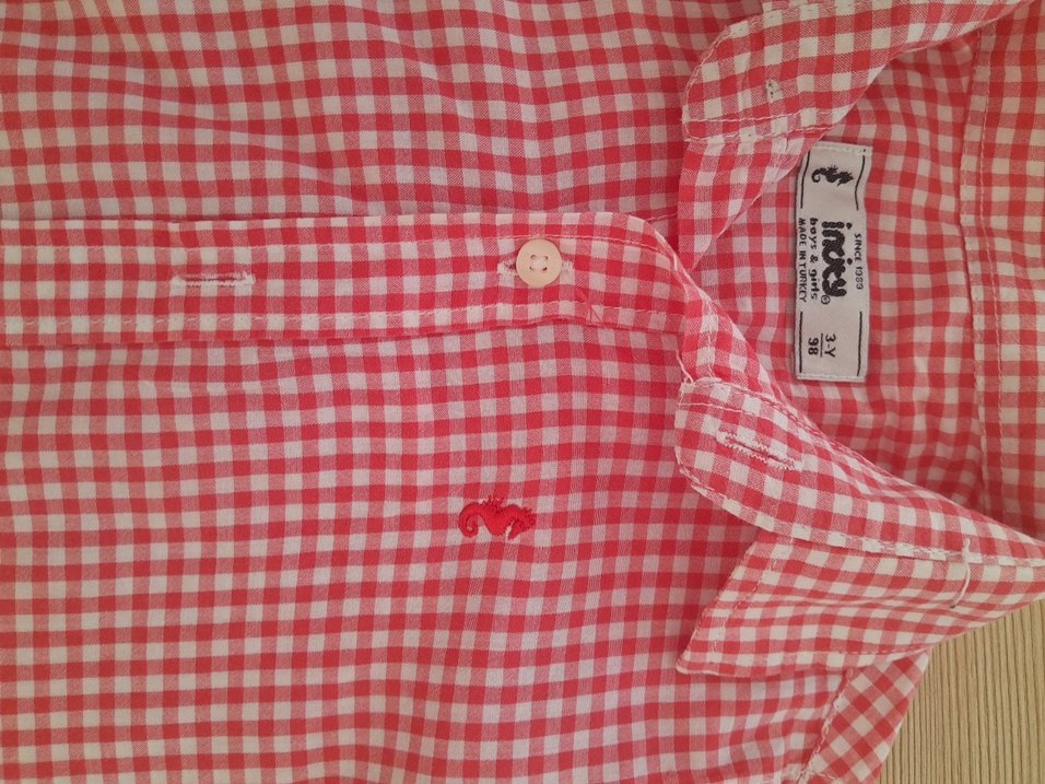 Kırmızı Ekose Uzun Kollu Erkek Gömlek - Görsel 4