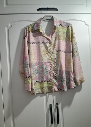 Bohem Uzun Kollu Düğmeli Mini Kadın Gömlek - Görsel 2