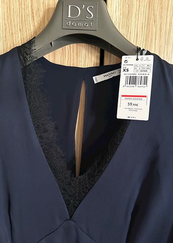 xs Beden lacivert Renk Lacivert Uzun Kollu Drapeli Gotik Elbise