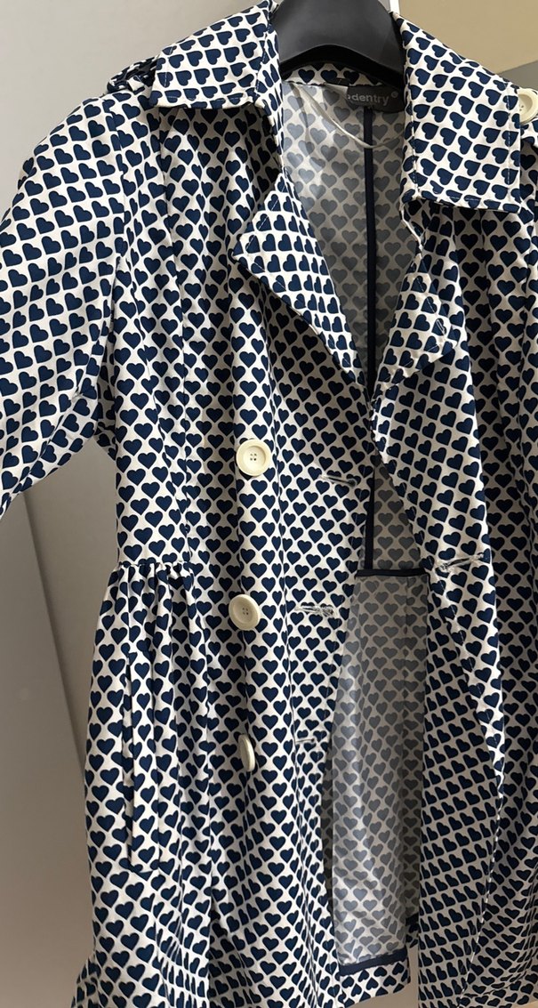 Düğmeli, Midi Boy, Yılan Desenli Kadın Kaban - Görsel 4