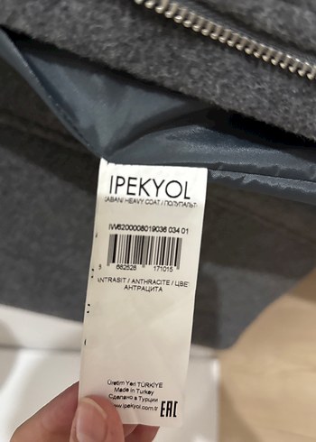 Gri Düz Kışlık Kadın Kaban - Görsel 4