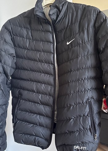 Siyah Nike Kapitone Kışlık erkek mont - Görsel 2