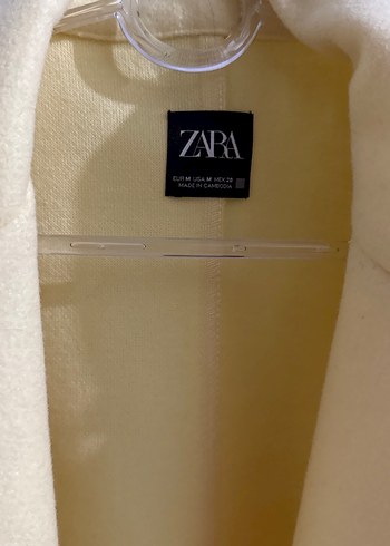 Sarı Düz Kesim Kaban - Görsel 3