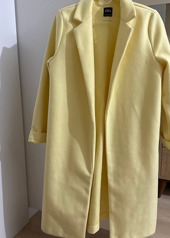 Sarı Düz Kesim Kaban - Görsel 2