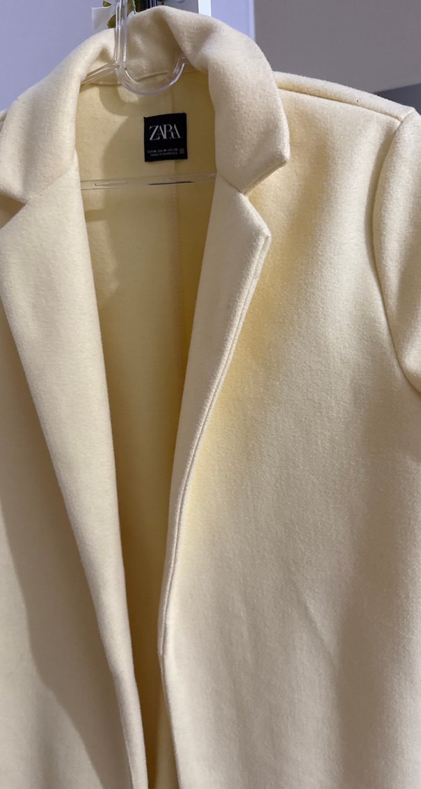 Sarı Düz Kesim Kaban - Görsel 5